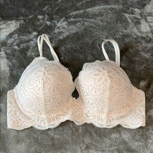 Aerie PUSH-UP Lace Bra in Soft Cream